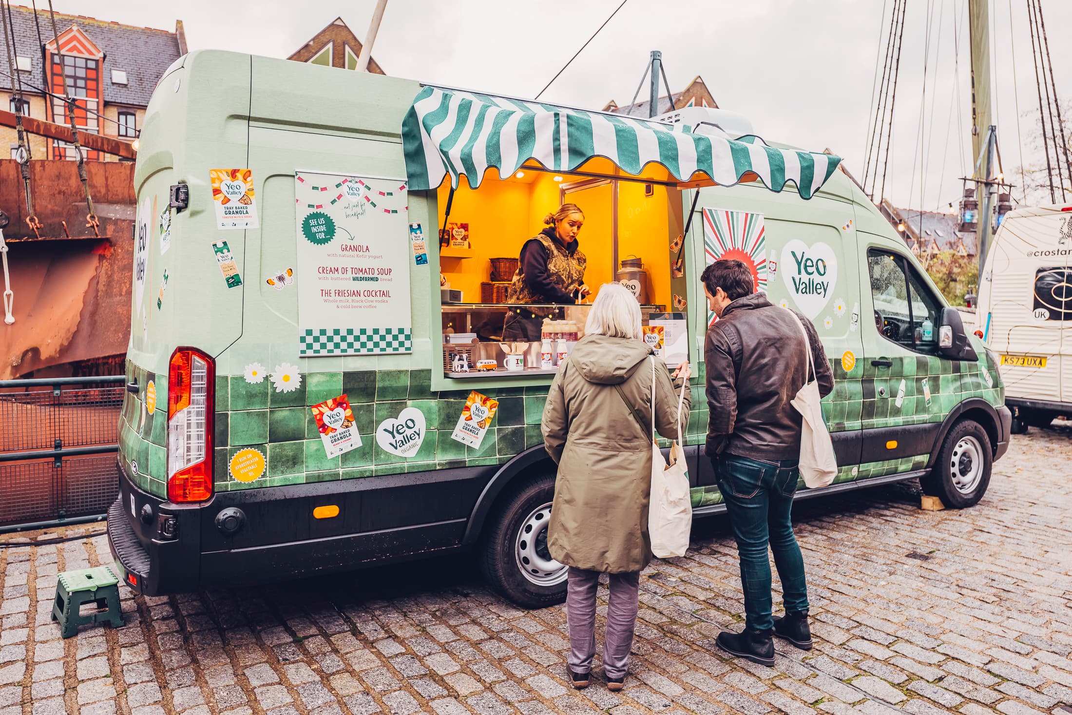 Food and drink festival supplier stand